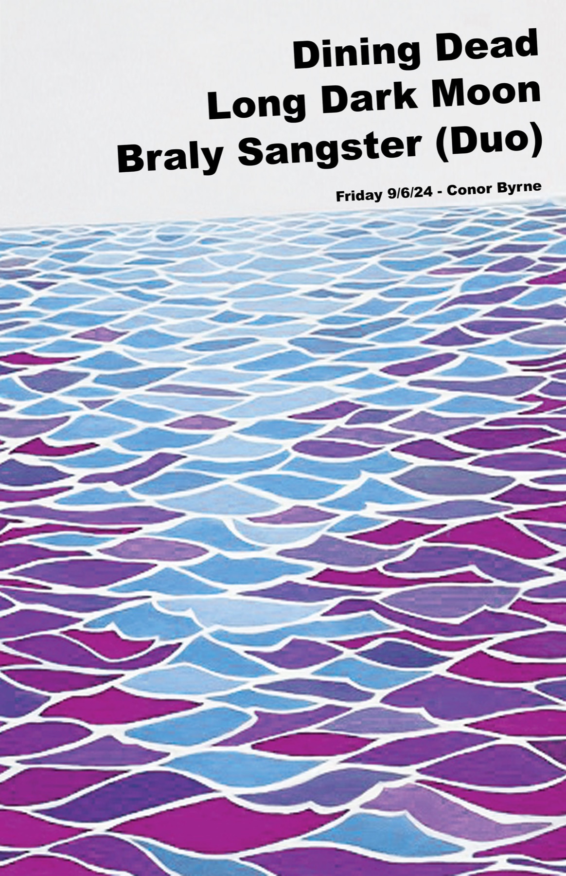 Poster for Long Dark Moon at Conor Byrne on September 6, 2024.
