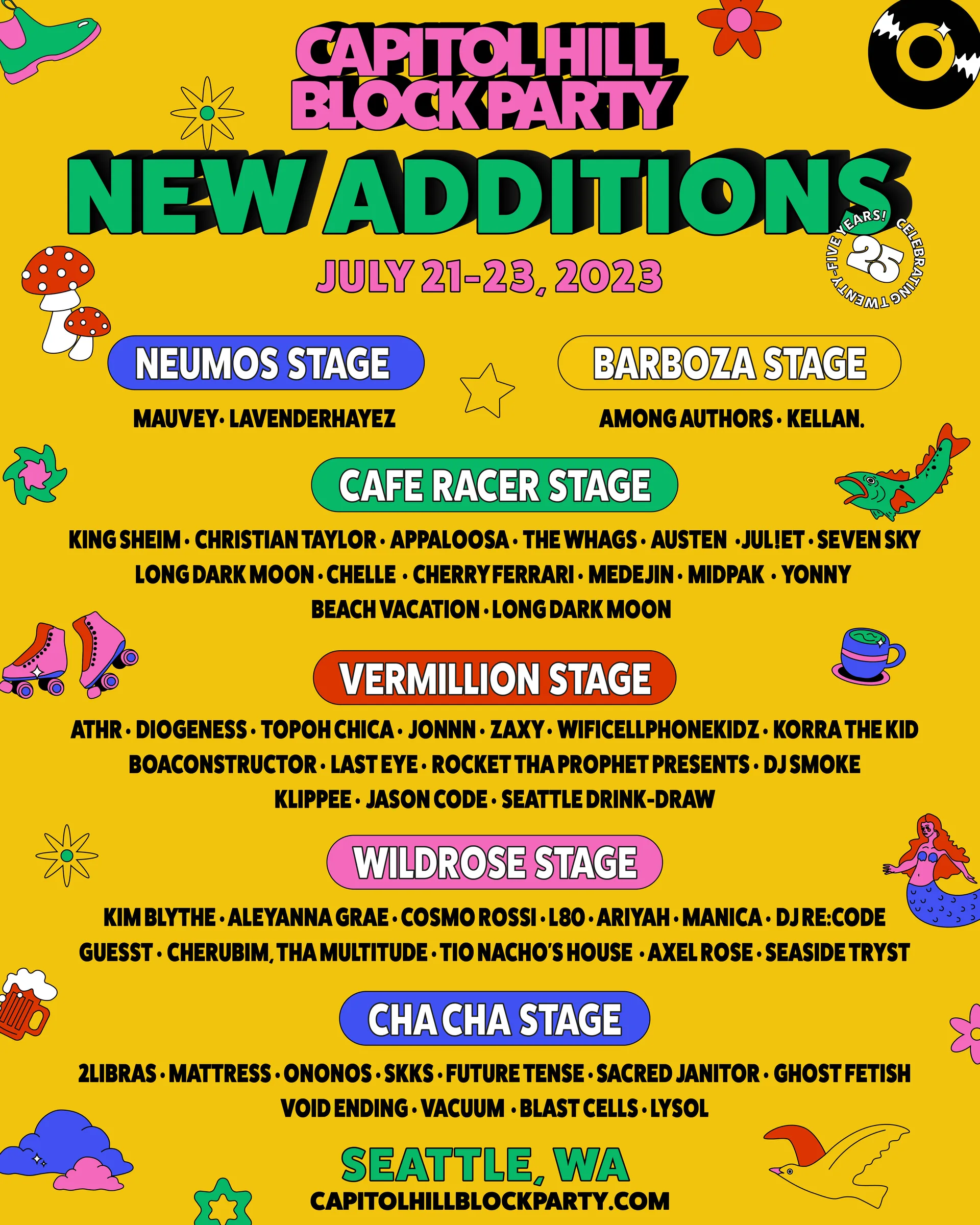 Capitol Hill Block Party official festival poster