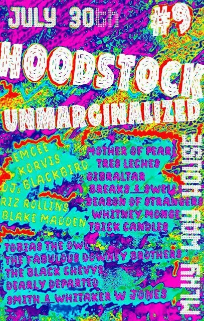 Hoodstock 2016 flyer for July 30 listing Gibraltar among the performers.