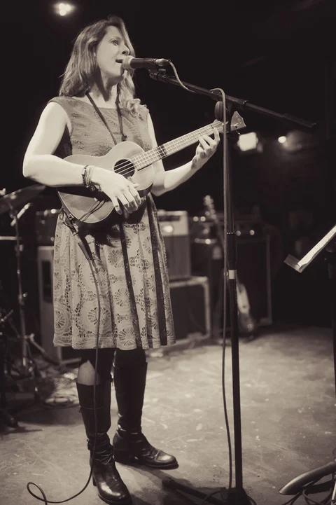 Uncle Tupelo vs. The Jayhawks MusiCares benefit at Tractor Tavern, January 30, 2014, photograph 1.