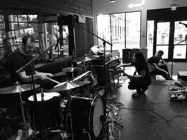 Sound checking at @kexp. Every time feels like magic because kexp is magic.