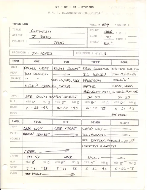 Spitshine Picasso studio/session document.